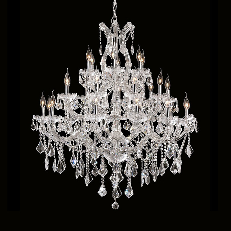 3 Tiers 28 moli Maria Theresa Chandelier K9 Crystal Chandelier mo potu tetele (1)